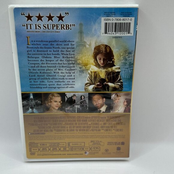 The Golden Compass Nicole Kidman PG13 New Line Cinema DVD Fullscreen - Picture 3 of 3